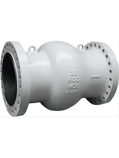 axial flow check valve
